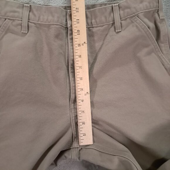Carhartt Carpenter Pant Men 36x29, Tag 36x30 Dungaree Fit Canvas Beige B11 DES - Picture 12 of 15